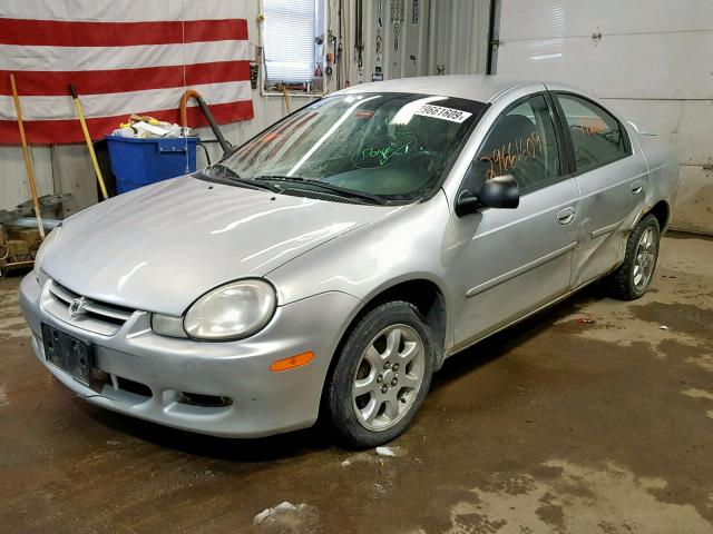 1B3ES56C02D631195 - 2002 DODGE NEON ES GRAY photo 2