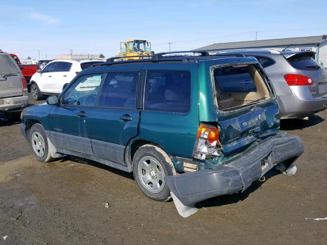 JF1SF6356XG738748 - 1999 SUBARU FORESTER L GREEN photo 3