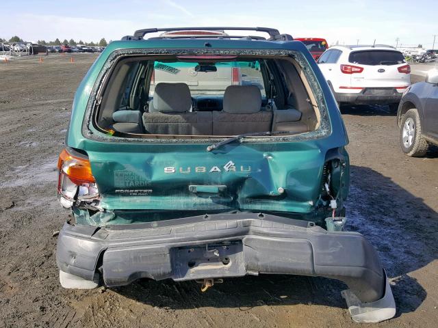 JF1SF6356XG738748 - 1999 SUBARU FORESTER L GREEN photo 9