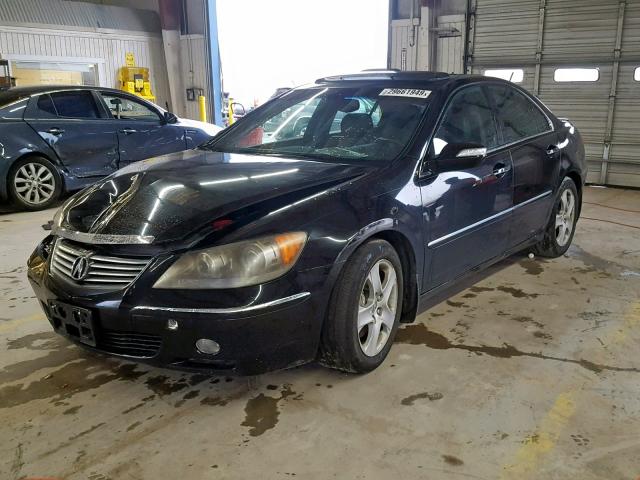 JH4KB16546C007132 - 2006 ACURA RL BLACK photo 2