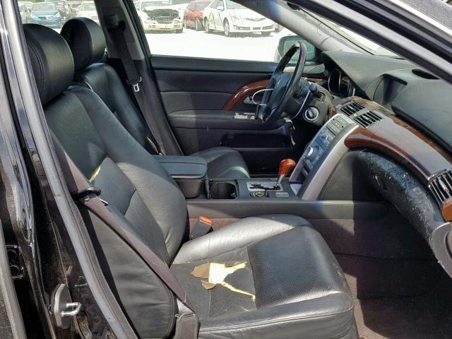 JH4KB16546C007132 - 2006 ACURA RL BLACK photo 5