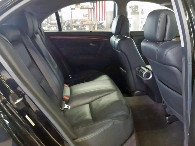 JH4KB16546C007132 - 2006 ACURA RL BLACK photo 6