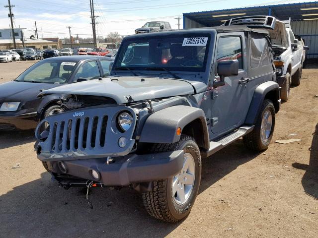 1C4AJWAG8FL552322 - 2015 JEEP WRANGLER S BLUE photo 2