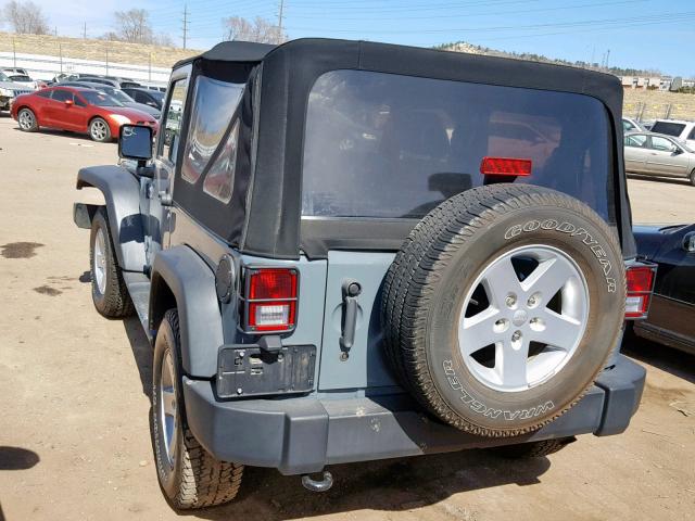 1C4AJWAG8FL552322 - 2015 JEEP WRANGLER S BLUE photo 3