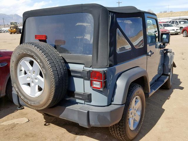 1C4AJWAG8FL552322 - 2015 JEEP WRANGLER S BLUE photo 4