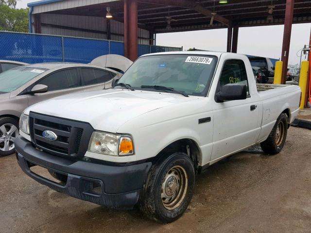 1FTYR10D66PA31285 - 2006 FORD RANGER WHITE photo 2