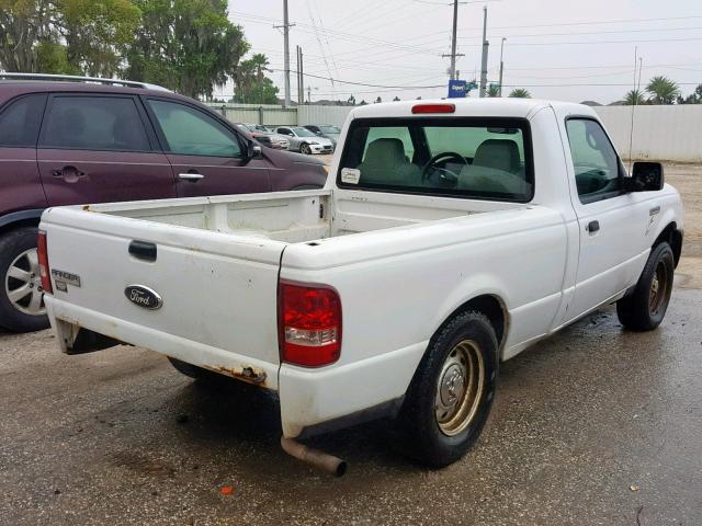 1FTYR10D66PA31285 - 2006 FORD RANGER WHITE photo 4