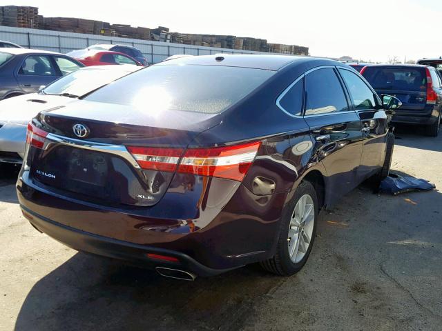 4T1BK1EB3FU152497 - 2015 TOYOTA AVALON XLE PURPLE photo 4