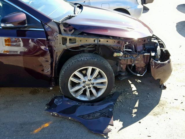 4T1BK1EB3FU152497 - 2015 TOYOTA AVALON XLE PURPLE photo 9