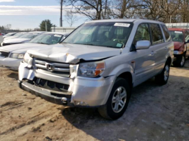 5FNYF18388B003957 - 2008 HONDA PILOT SE SILVER photo 2