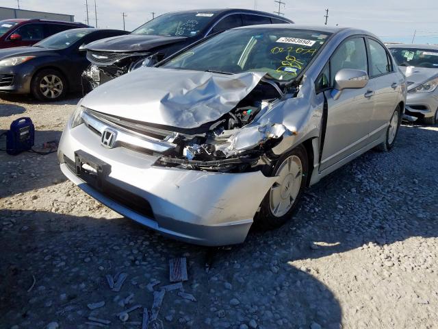 JHMFA36286S022079 - 2006 HONDA CIVIC HYBRID  photo 2