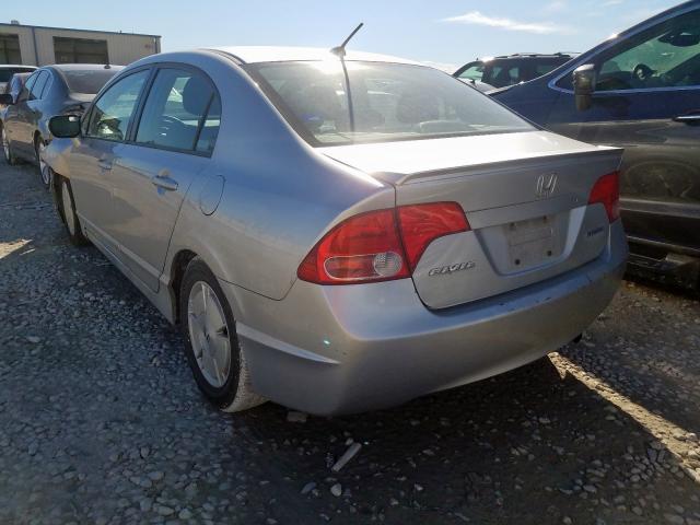 JHMFA36286S022079 - 2006 HONDA CIVIC HYBRID  photo 3