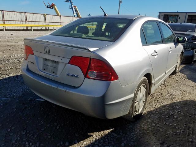 JHMFA36286S022079 - 2006 HONDA CIVIC HYBRID  photo 4