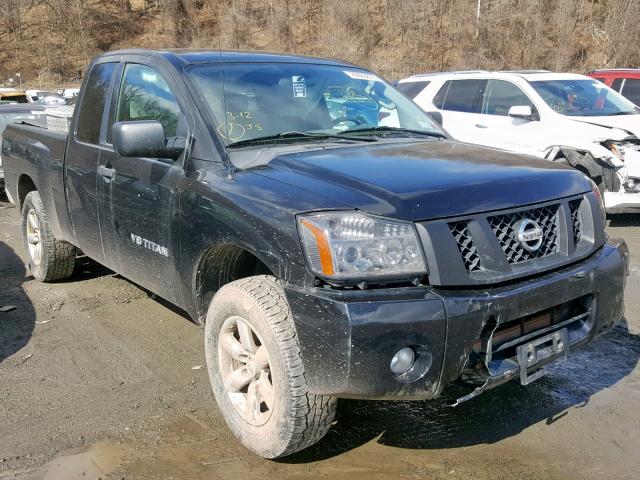 1N6AA0CJ7BN314544 - 2011 NISSAN TITAN S BLACK photo 1