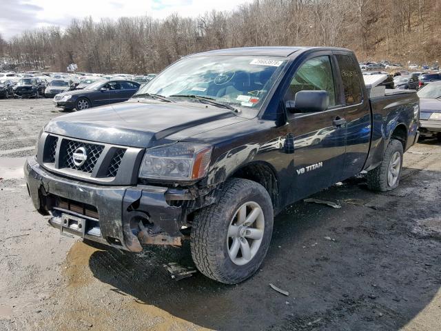 1N6AA0CJ7BN314544 - 2011 NISSAN TITAN S BLACK photo 2