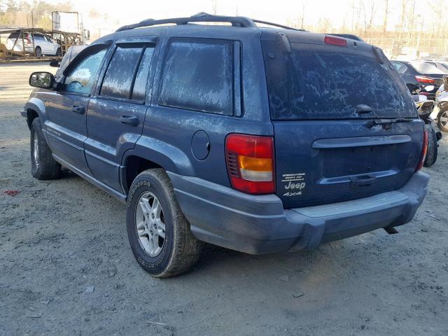 1J4GW48S32C240987 - 2002 JEEP GRAND CHER BLUE photo 3