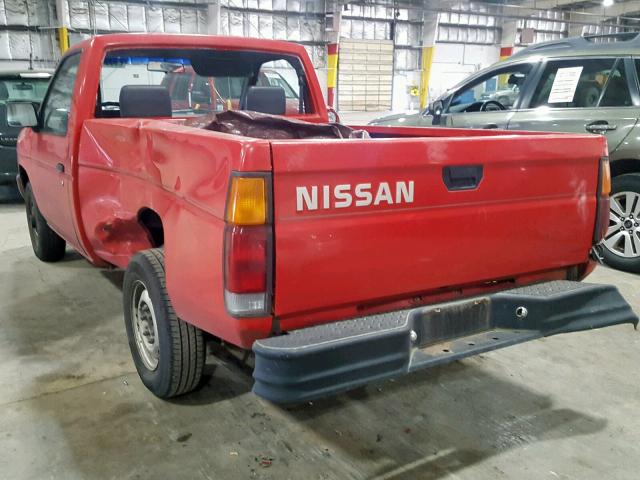 1N6SD11S3PC369301 - 1993 NISSAN TRUCK SHOR RED photo 3