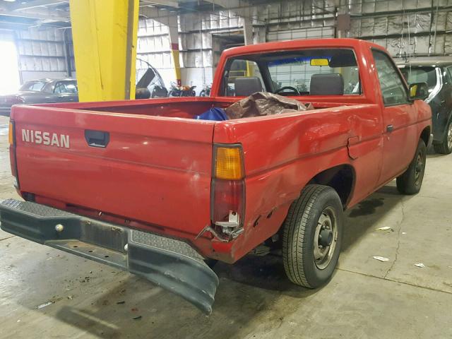 1N6SD11S3PC369301 - 1993 NISSAN TRUCK SHOR RED photo 4