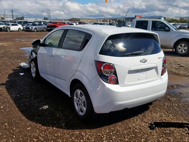 1G1JA6SH8D4229153 - 2013 CHEVROLET SONIC LS WHITE photo 3