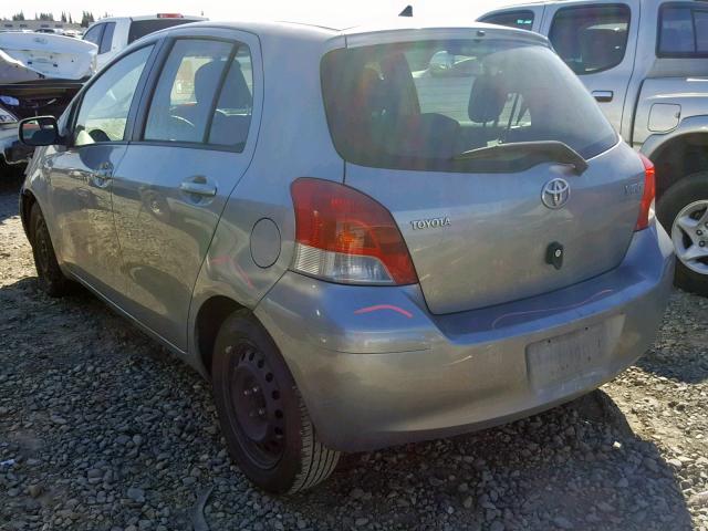 JTDKT4K32A5295279 - 2010 TOYOTA YARIS GRAY photo 3