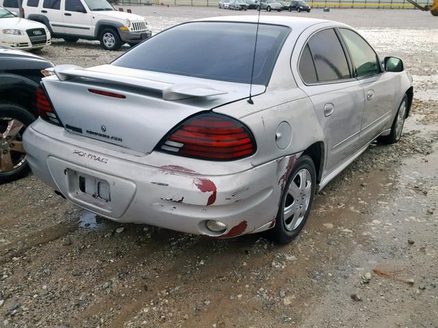 1G2NE52E25M107777 - 2005 PONTIAC GRAND AM S SILVER photo 4