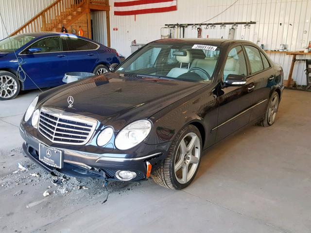 WDBUF56X97B038308 - 2007 MERCEDES-BENZ E 350 BLACK photo 2