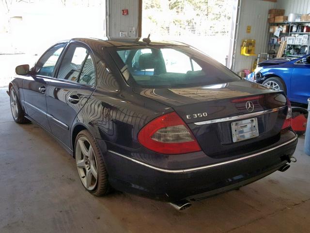 WDBUF56X97B038308 - 2007 MERCEDES-BENZ E 350 BLACK photo 3