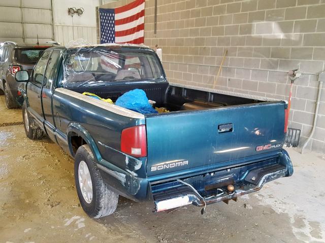 1GTDT19W0V8509861 - 1997 GMC SONOMA GREEN photo 3