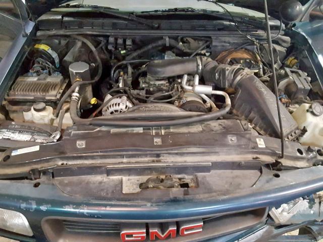 1GTDT19W0V8509861 - 1997 GMC SONOMA GREEN photo 7