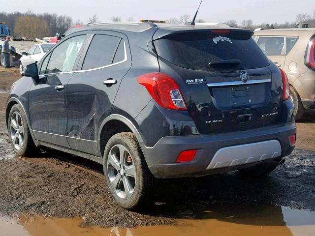 KL4CJASB1EB747398 - 2014 BUICK ENCORE BLACK photo 3