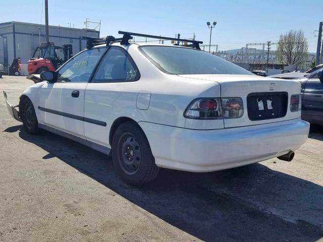 1HGEJ6225WL113388 - 1998 HONDA CIVIC DX WHITE photo 3