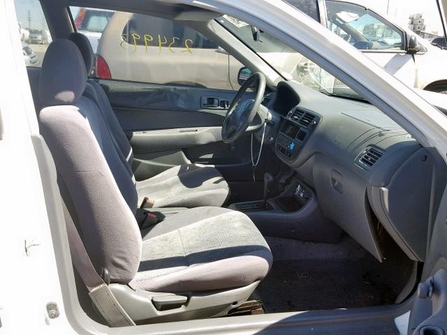 1HGEJ6225WL113388 - 1998 HONDA CIVIC DX WHITE photo 5