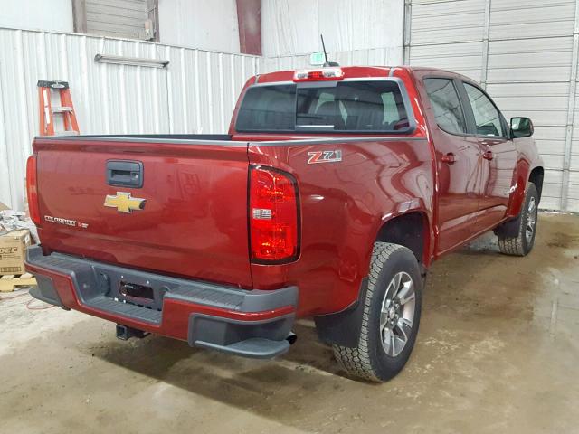 1GCGTDEN5H1216241 - 2017 CHEVROLET COLORADO Z BURGUNDY photo 4