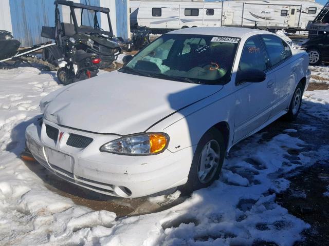 1G2NE52E25M107231 - 2005 PONTIAC GRAND AM S WHITE photo 2