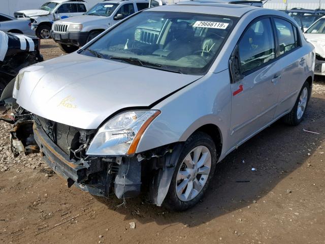 3N1AB6AP6CL707515 - 2012 NISSAN SENTRA 2.0 SILVER photo 2