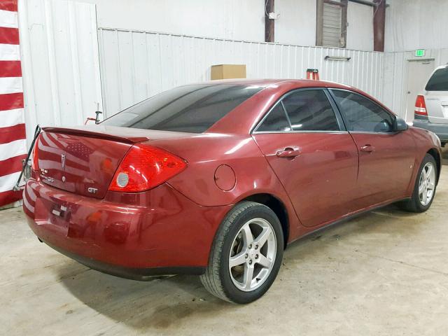 1G2ZH57N994102065 - 2009 PONTIAC G6 GT MAROON photo 4