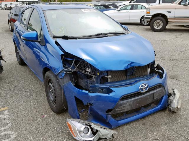 JTDKDTB38G1137682 - 2016 TOYOTA PRIUS C BLUE photo 1