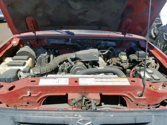 4F4YR12C2YTM35545 - 2000 MAZDA B2500 RED photo 7