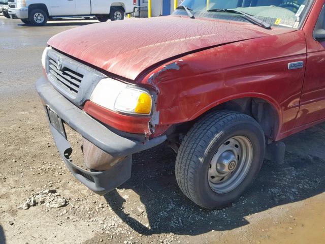 4F4YR12C2YTM35545 - 2000 MAZDA B2500 RED photo 9