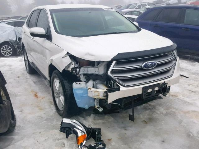 2FMPK4J80GBC21123 - 2016 FORD EDGE SEL WHITE photo 1