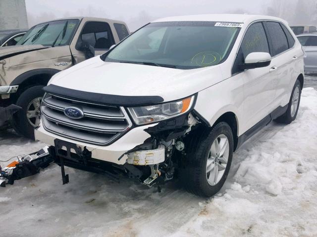 2FMPK4J80GBC21123 - 2016 FORD EDGE SEL WHITE photo 2