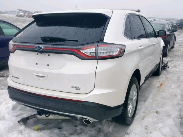 2FMPK4J80GBC21123 - 2016 FORD EDGE SEL WHITE photo 4