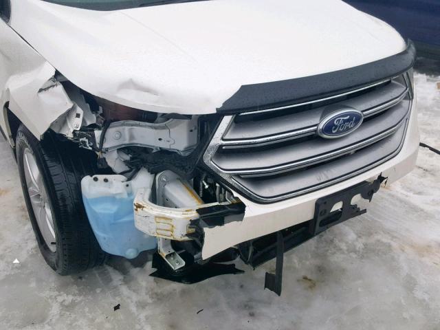 2FMPK4J80GBC21123 - 2016 FORD EDGE SEL WHITE photo 9