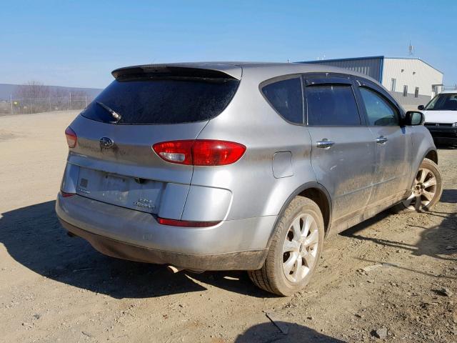 4S4WX85D674408467 - 2007 SUBARU B9 TRIBECA SILVER photo 4