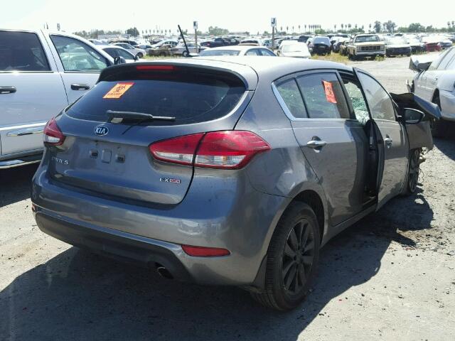 KNAFX5A86E5237798 - 2014 KIA FORTE EX CHARCOAL photo 4