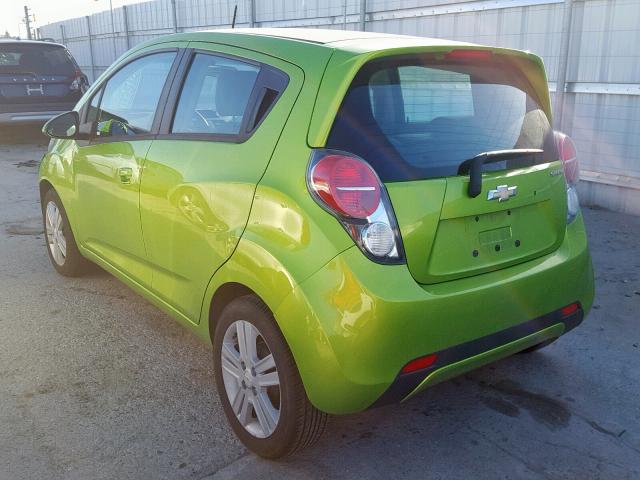 KL8CB6S9XEC522686 - 2014 CHEVROLET SPARK LS GREEN photo 3