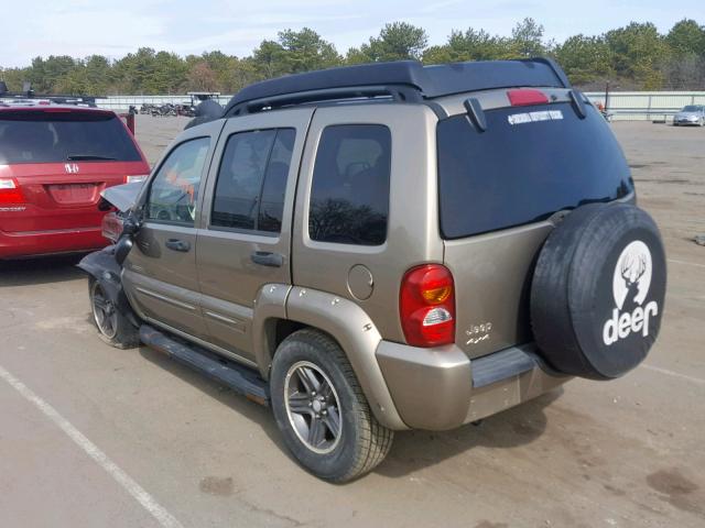 1J4GL38KX3W592807 - 2003 JEEP LIBERTY RE BEIGE photo 3