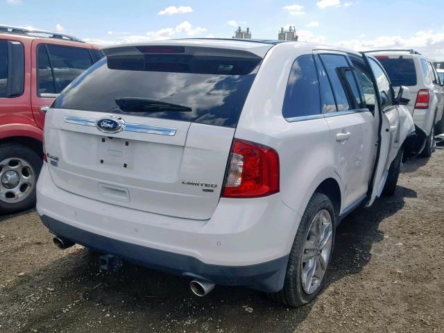 2FMDK4KCXBBA24684 - 2011 FORD EDGE LIMIT WHITE photo 4