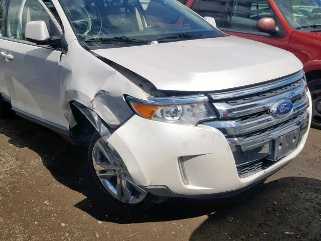 2FMDK4KCXBBA24684 - 2011 FORD EDGE LIMIT WHITE photo 9