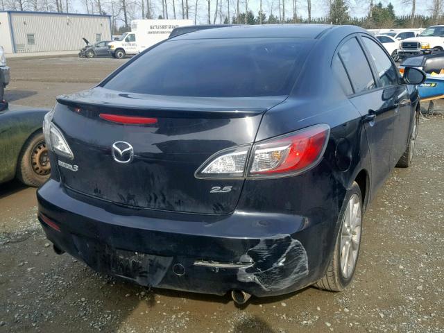 JM1BL1S56A1101733 - 2010 MAZDA 3 S BLACK photo 4